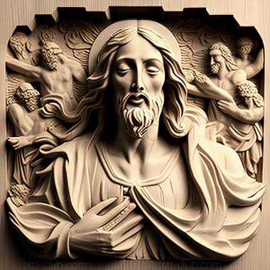 3D model st jesus (STL)